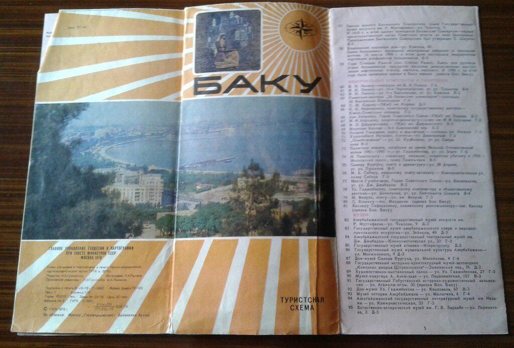 Старые карты Баку — Kolleksiyalar, Bakı (9)