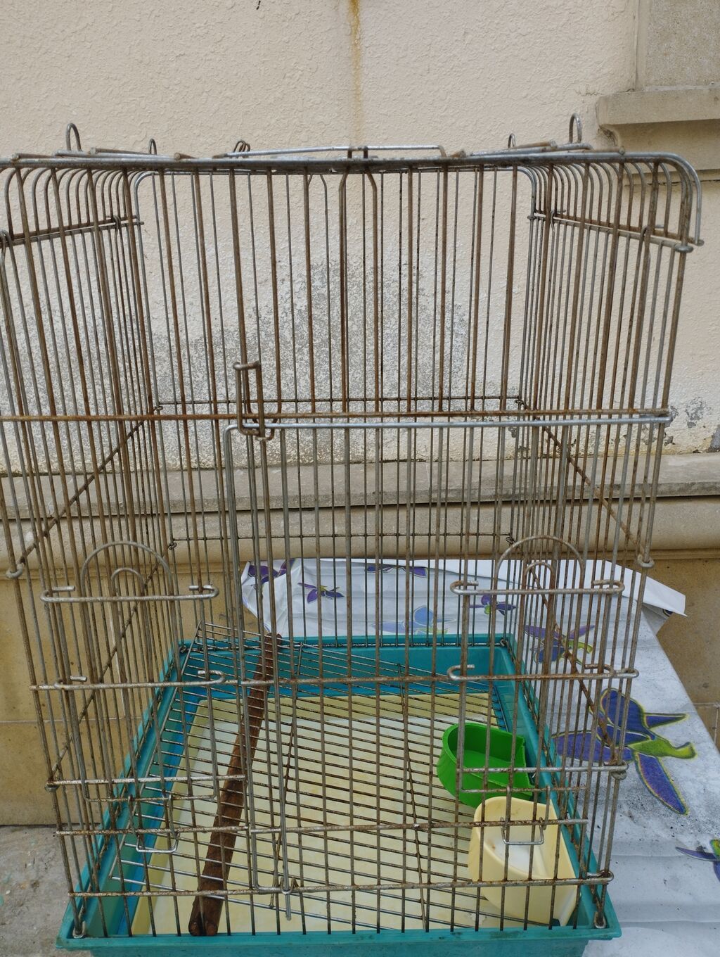 Quş qəfəsi - Material: metal barmaqlıq, plastik altlıq - Ölçü — Qəfəslər, Bakı (2)