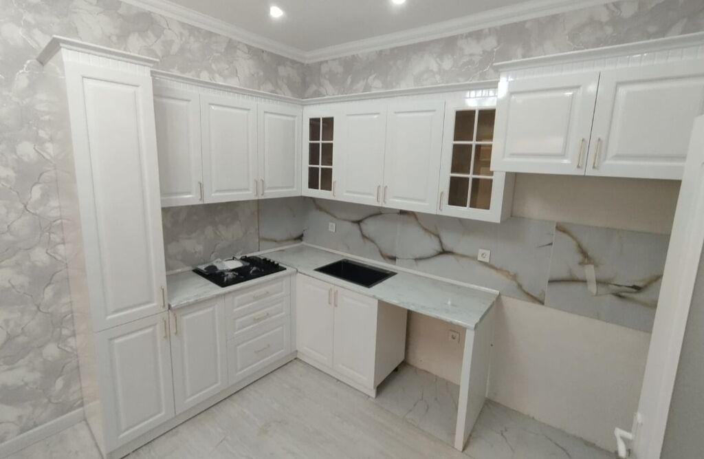 Sifarişlə mətbəx dəsti, Özü çəkən petlələr, MDF — Mətbəx mobilyası, Mehdiabad (2)
