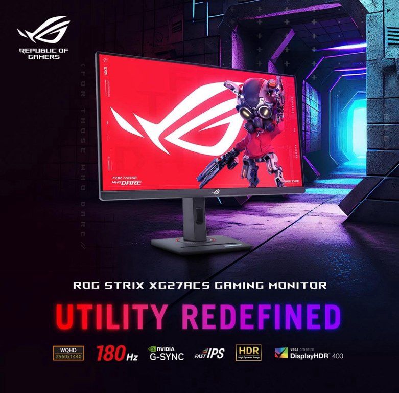 Monitor “Asus 27" ROG Strix XG27ACS IPS QHD 180Hz” — Kompüterlər və noutbuklar, Bakı (2)