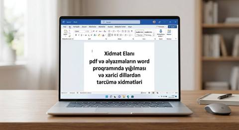 Xidmət: mətn yığımı və tərcümə - PDF və əlyazmaların Microsoft Word — 50 ₼ · Bakı · İnzibati personal Xidmət: mətn yığımı və tərcümə - PDF və əlyazmaların Microsoft Word — Bakı
