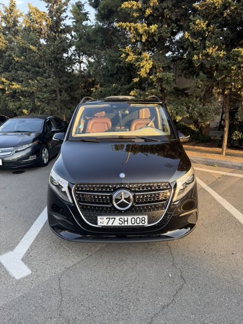 Mercedes‑Benz V‑Class VIP minivan - Eksteryer: qara rəng, xrom — Bakı