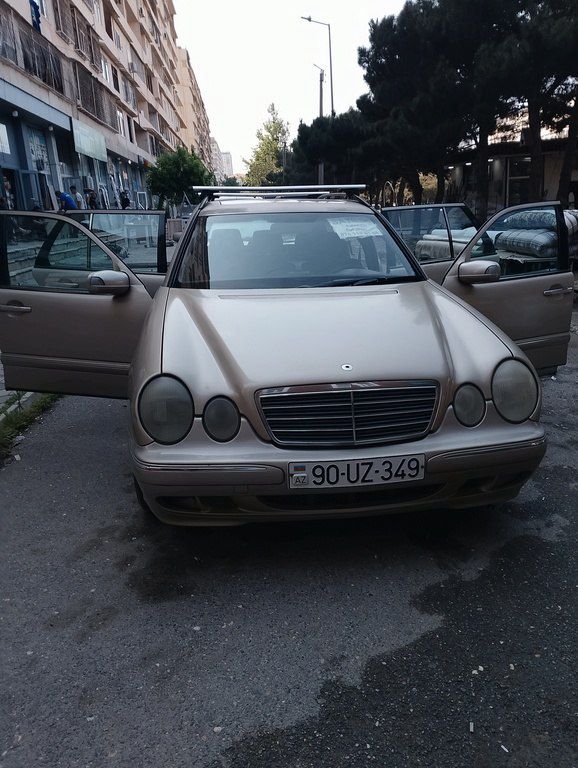 Mercedes E 240, 2.4 L, 2000 il, 383 000 km 99-YE-495 — Avtomobillər, Bakı (12)