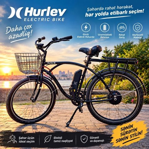 Salam. Elektrikli Velosiped teci satılır. Heç Cuzi problemidə yoxdu — Xaçmaz