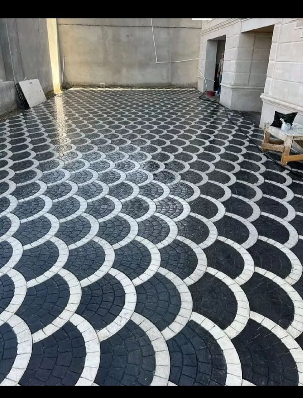 Boratka (brusçatka) döşəmə daşları və dekorativ səki plitələri — Beton, Mehdiabad (5)