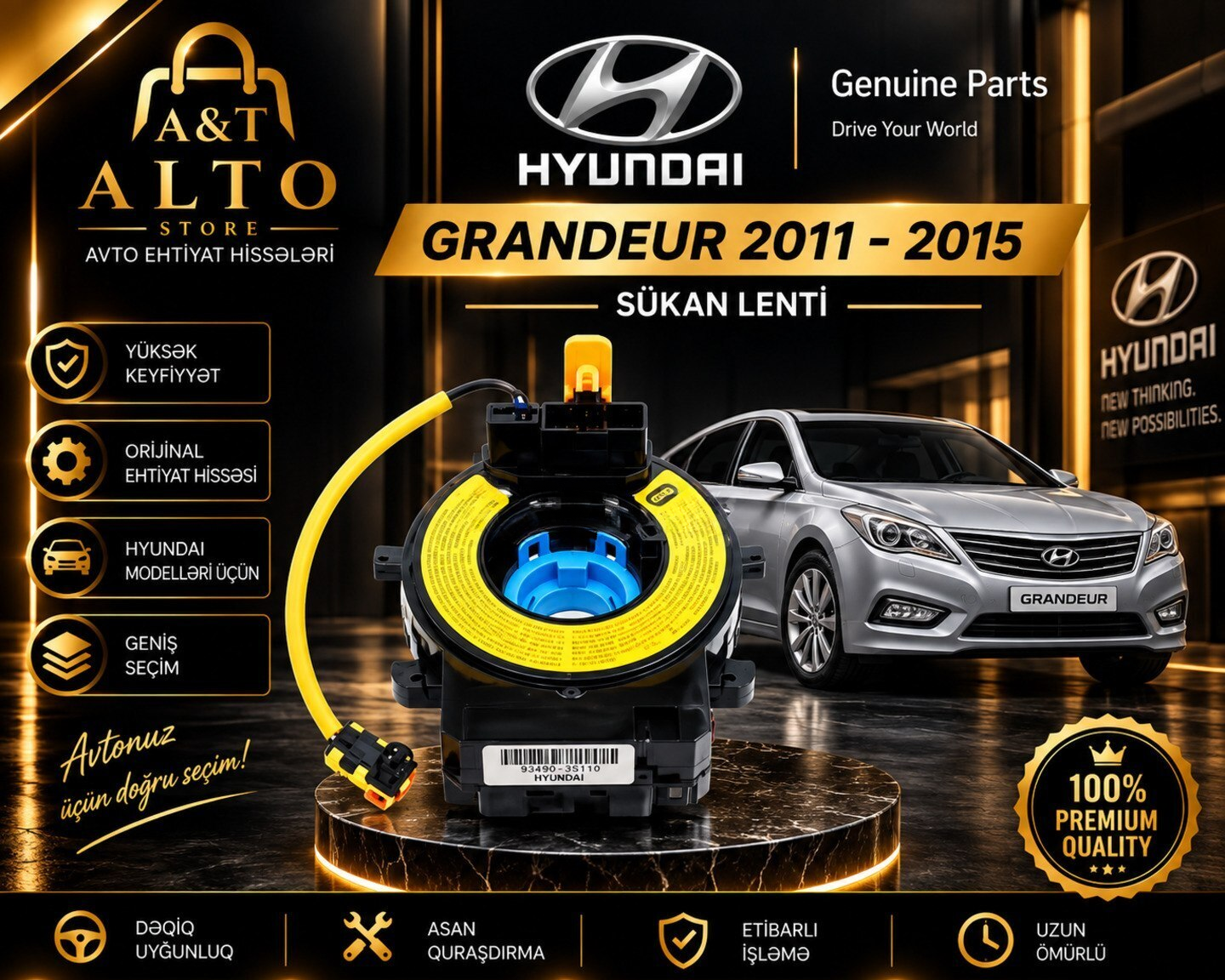 Sükan lenti Hyundai Grandeur 2011-2015 — Bakı