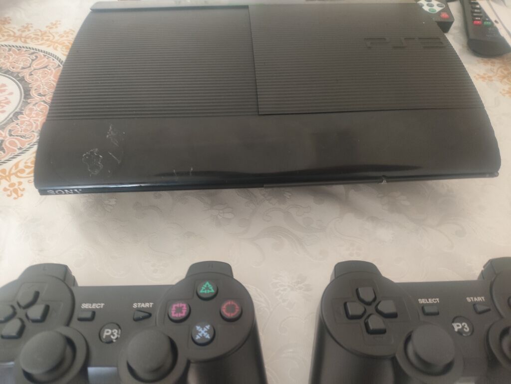 Sony PlayStation 3 Super Slim oyun konsolu seti 500 GB 44 Oyun 5 AY — Oyun konsolları, Sumqayıt (2)