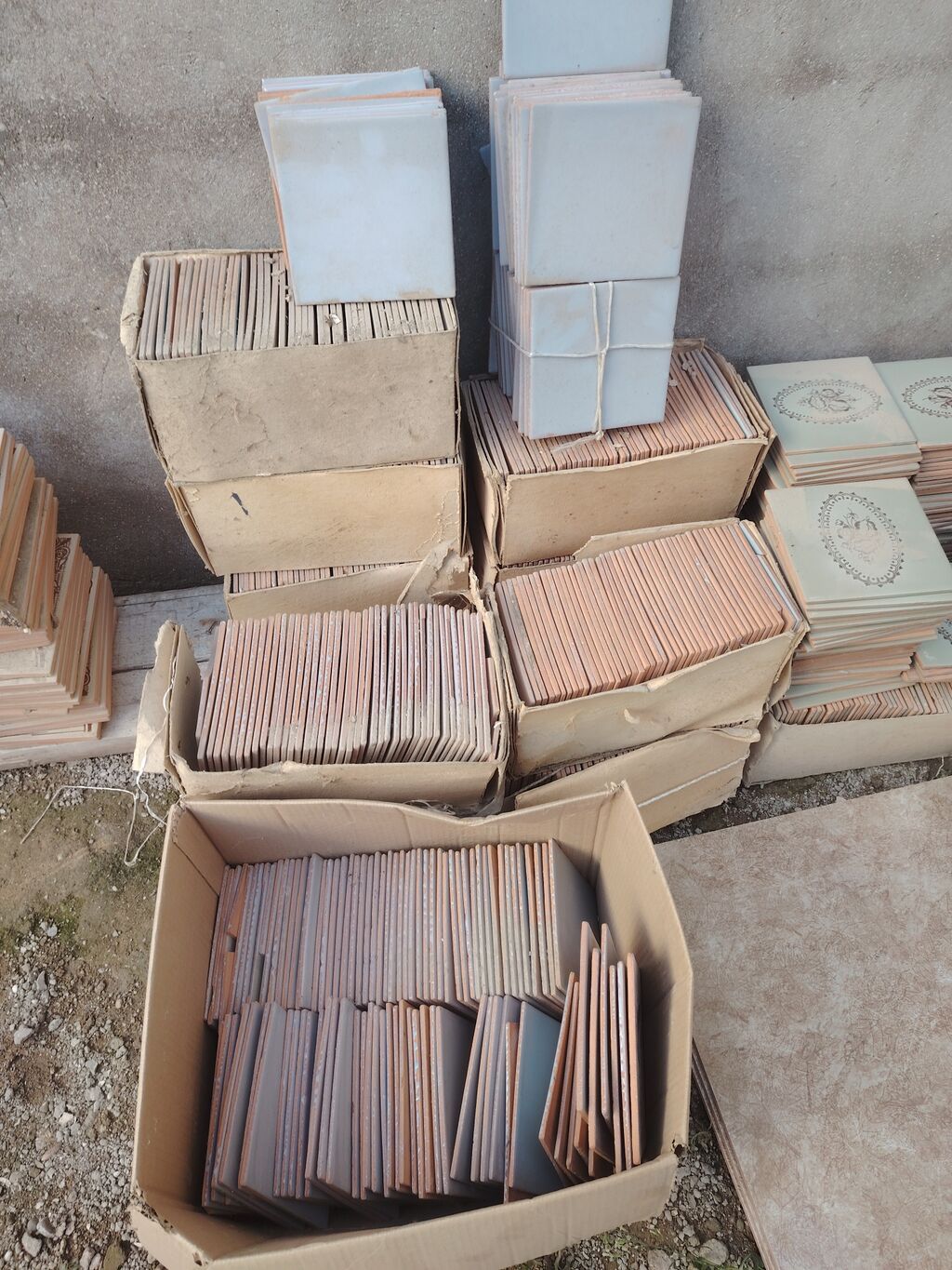 Mərtəbə/hamam/metbex üçün müxtəlif ölçülü keramika plitələr dəsti — Plitka və örtü materialları, Qobu (5)