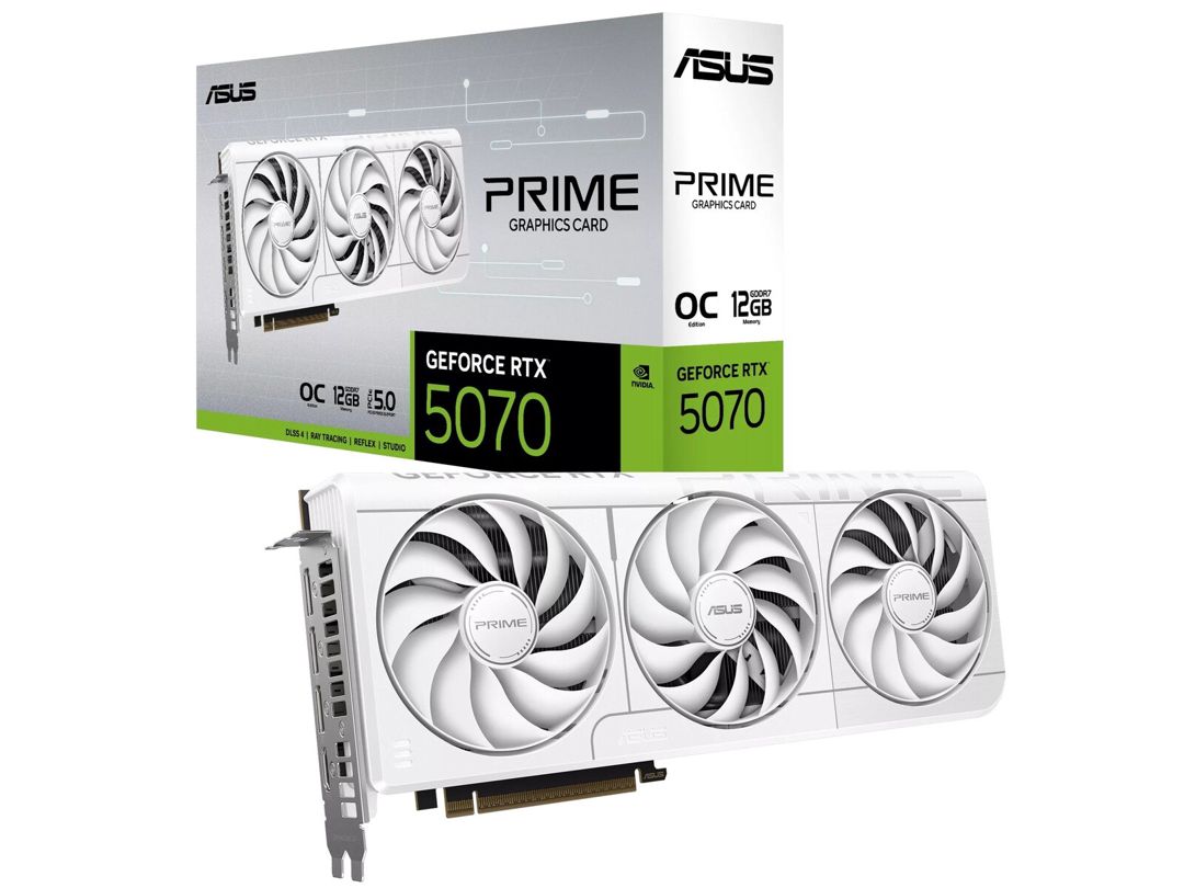 Asus Prime RTX 5070 White video kart — Kompüterlər və noutbuklar, Bakı (2)