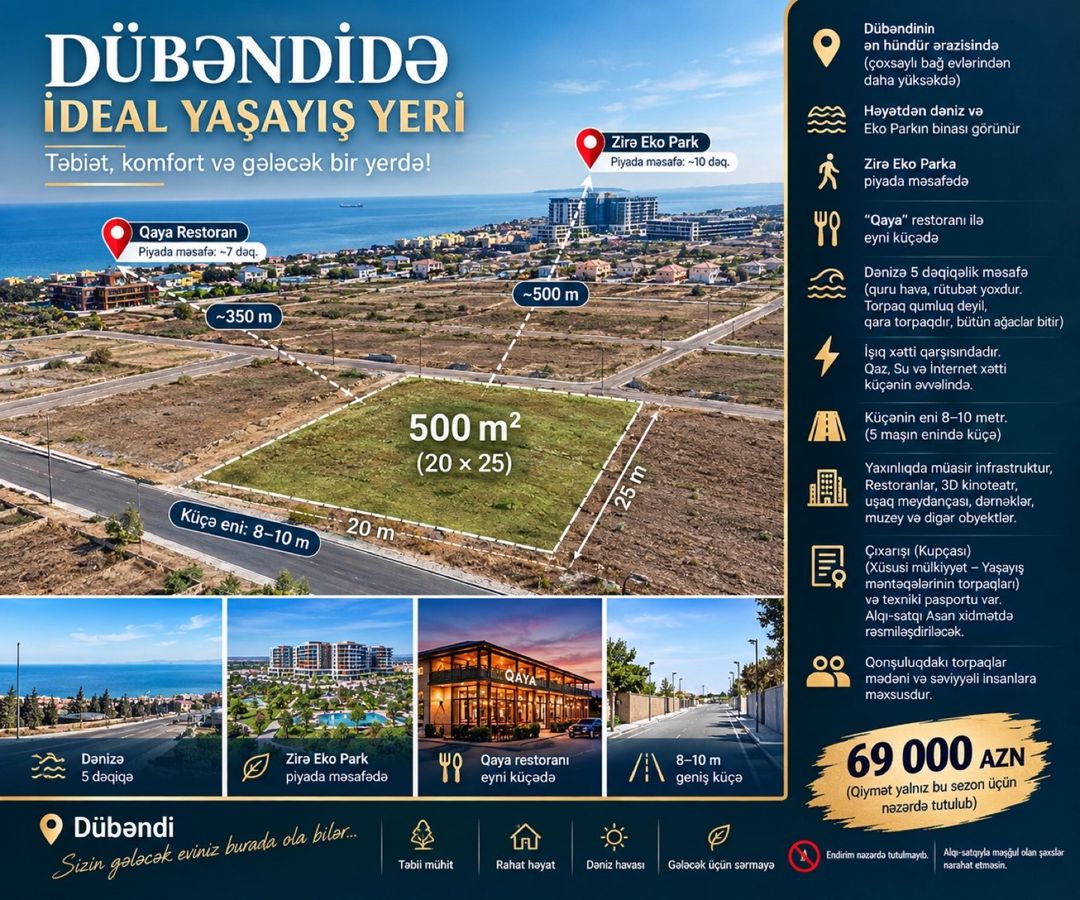 5 sot torpaq sahəsi, Dübəndi qəs — Torpaq, Bakı (2)