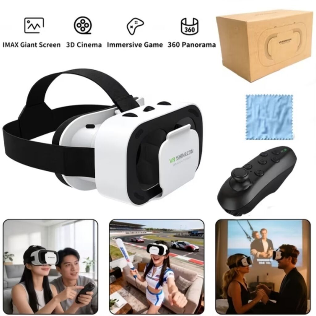 VR Shınecon virtual reallıq eynəyi + Bluetooth pult очки виртуальной — Digər, Bakı