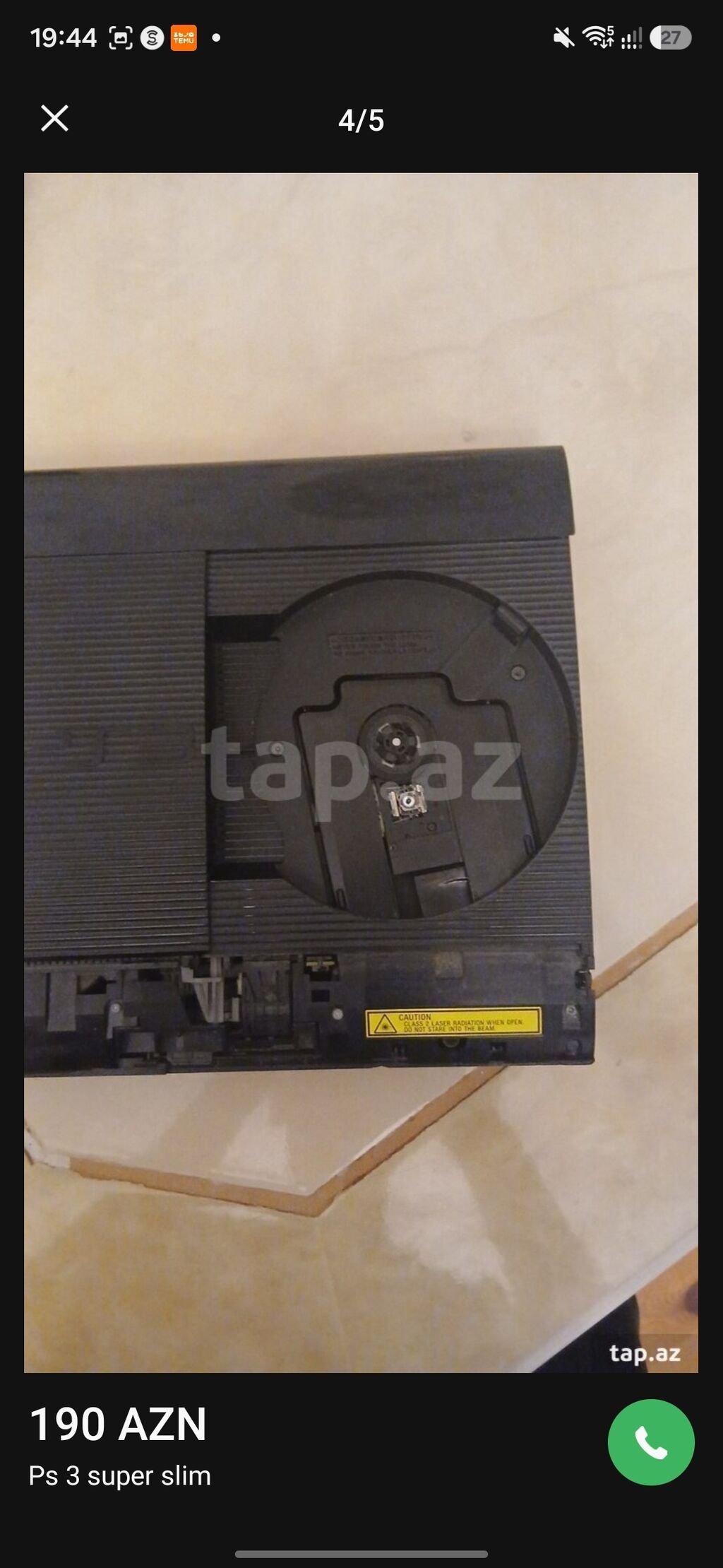 Ps 3 super slim Şekilde goründüyü kimi 1 yan 1 de önde olan qabağ — Oyun konsolları, Xırdalan (4)