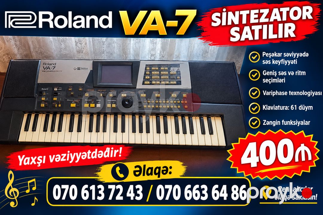 Roland VA-7 Sintezator — Gitarlar və digər simli alətlər, Bakı