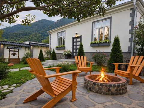 İcarəyə verilir 4 otaqlı həyət evi/bağ evi 110 m² — Qəbələ