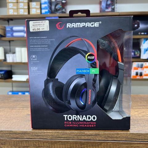 Rampage RM-X7 Tornado RGB Illuminated Gaming Heads — Bakı