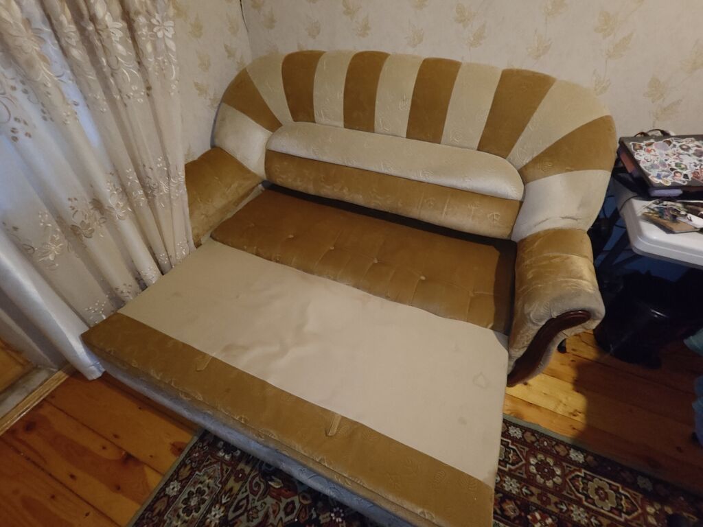 Divan – açılan mexanizmli, yataq Altında eşya qoymaqa yeri var Real — Divanlər, Bakı (4)