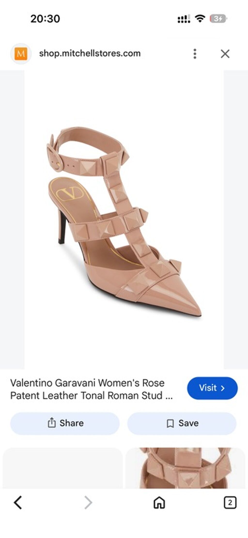 Valentino Garavani “Roman Stud” qadın ayaqqabısı - Model: Tonal Roman — Tufl, Bakı (2)