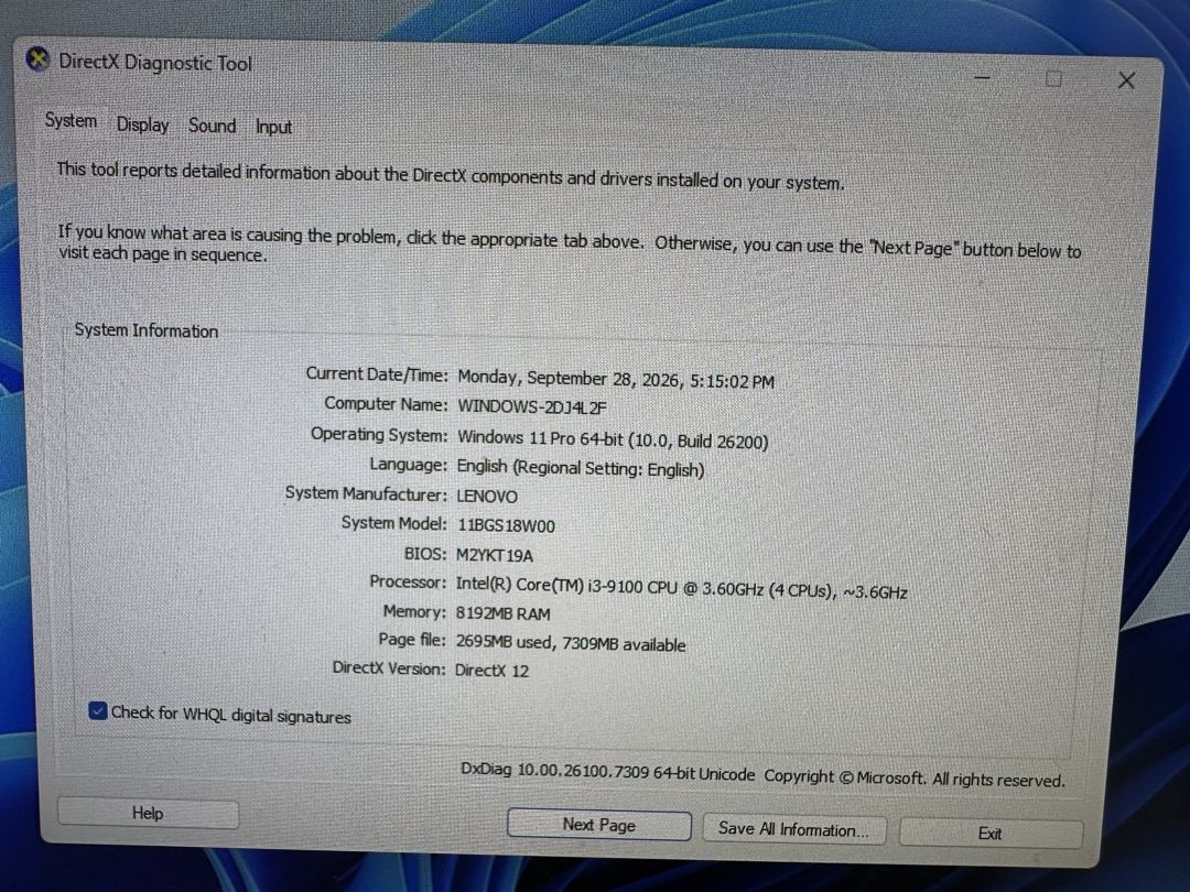 Lenovo V530 i3-9100 / 8GB RAM / 240GB SSD / Windows 11 — Masaüstü kompüterlər, Bakı (8)