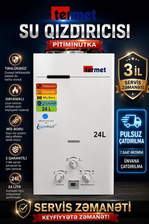 Pitiminutka Termet, 24 l/dəq, Yeni, Kredit yoxdur, Pulsuz çatdırılma, Rayonlara çatdırılma — Bakı