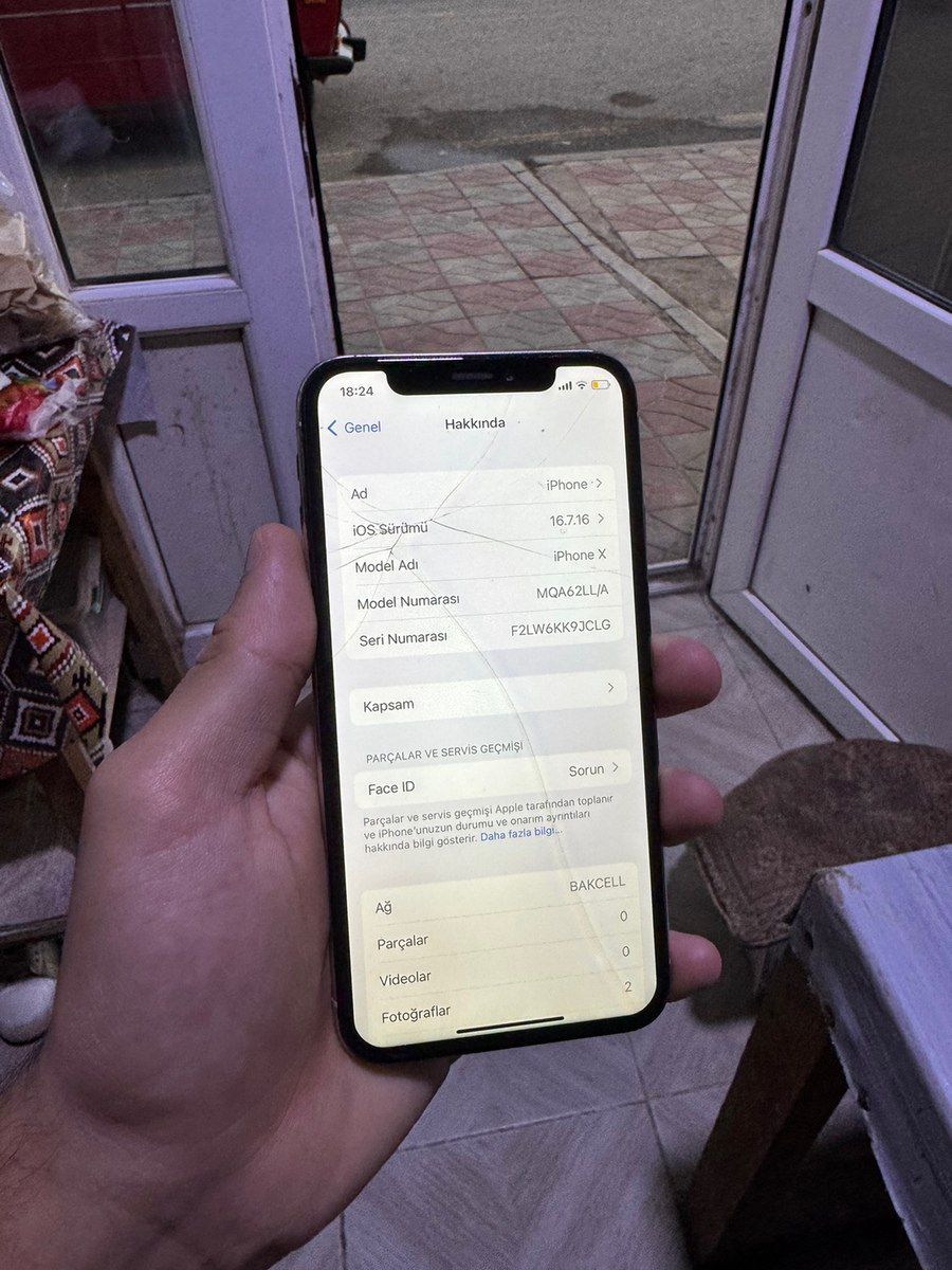 Apple iPhone X Silver 64GB/3GB — Smartfonlar, Sumqayıt (4)