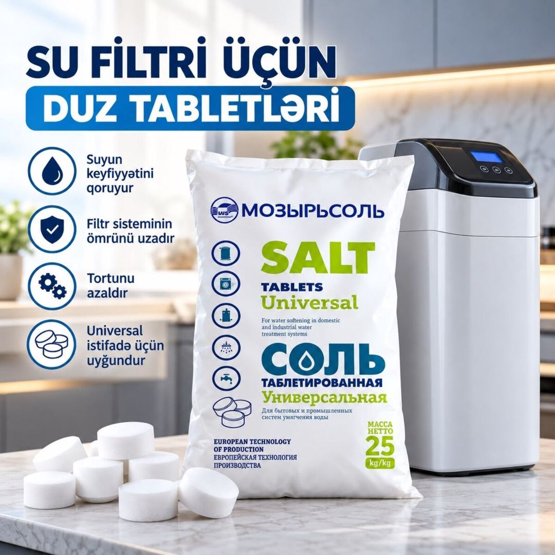 Su yumşaldıcı üçün duz tabletləri — Ev texnikası, Bakı