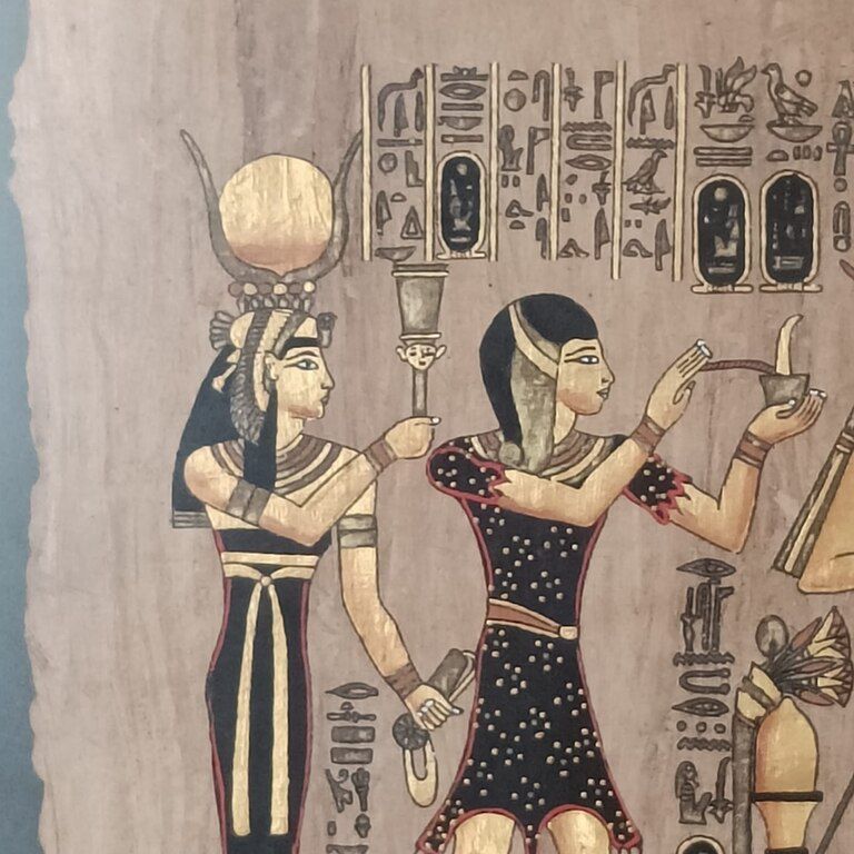 Şüşəli çərçivədə papirus — Dekor və interyeri, Bakı (4)