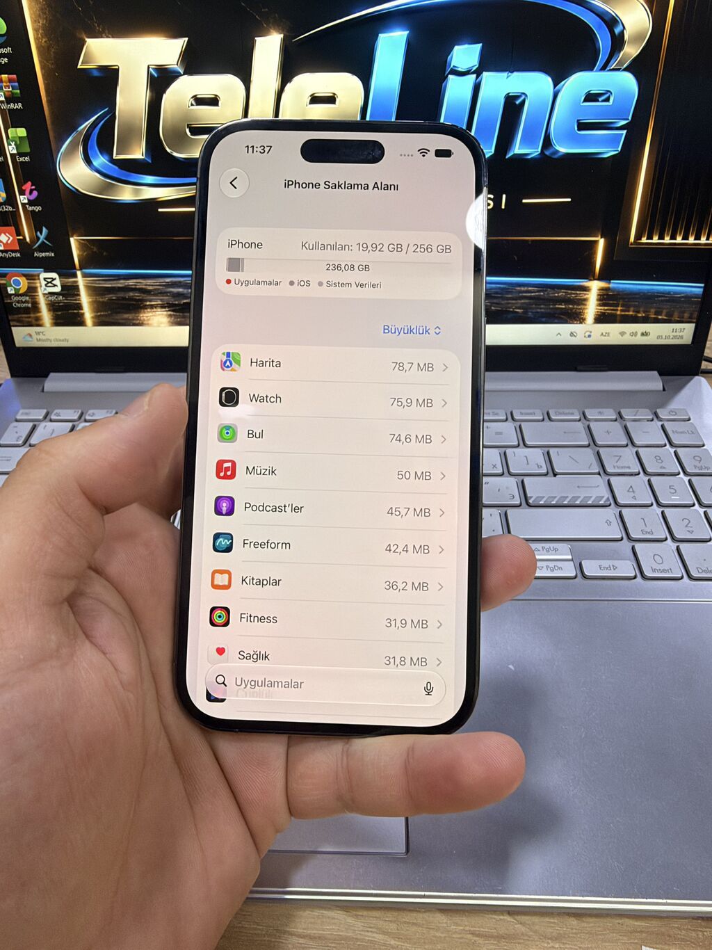 IPhone 14 Pro, 256 GB, Deep Purple, Zəmanət, Kredit, Simsiz şarj — Apple iPhone, Bakı (4)
