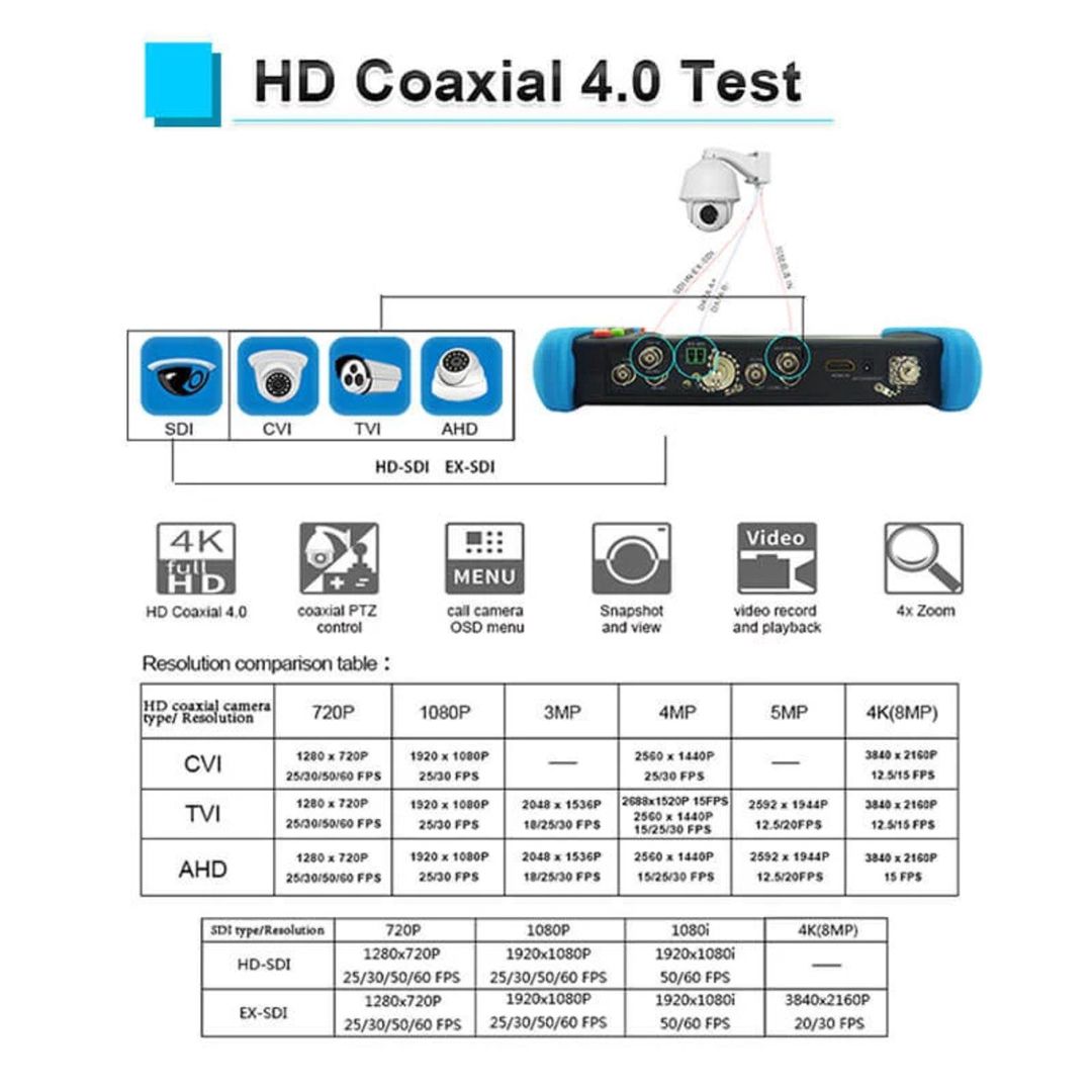 Noyafa IPC716 Movtadhs Pro All-In-One Cctv & Network Camera Tester with 7” IPS Touch Screen — Şəbəkə və server avadanlığı, Bakı (4)