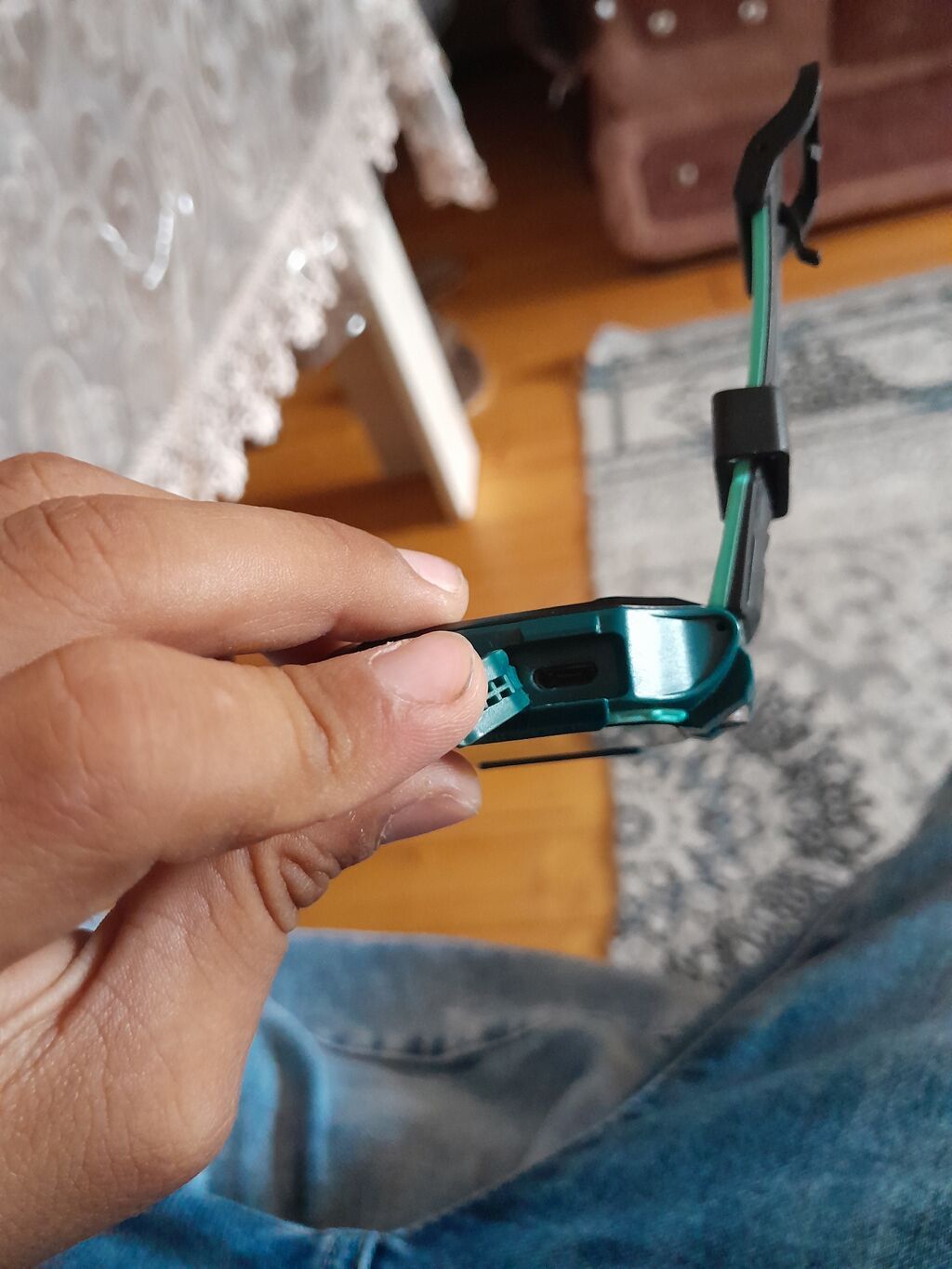 Uşaq ağıllı saatı – mavi/yaşıl rəng kombinasiya, rezin kəmərli. real — Ağıllı saatlar, Bakı (4)