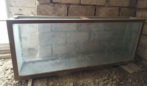 Böyük ölçülü şüşə akvarium - Material: uqolnik provillerle yigilma — Bakı