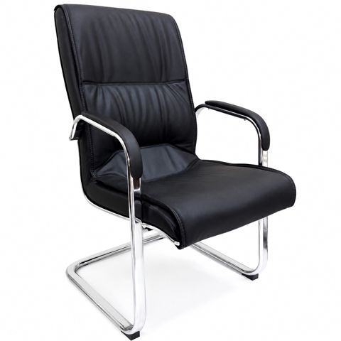 Ofis kreslosu 8890, süni dəri, qara, 130 kq — Bakı
