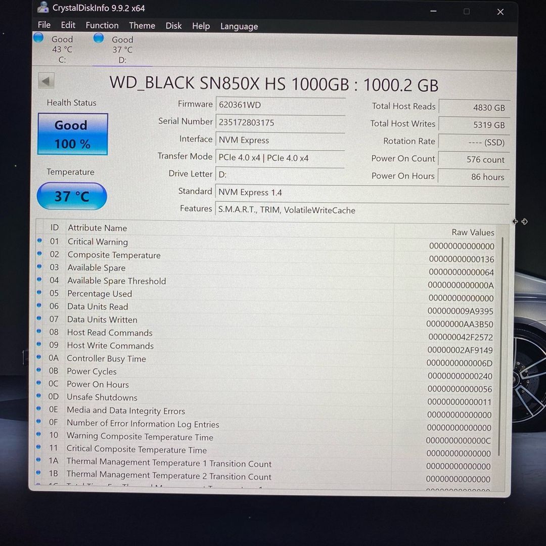 WD Black SN850X 1TB NVMe M.2 SSD with RGB Heatsink — Kompüterlər və noutbuklar, Bakı (3)