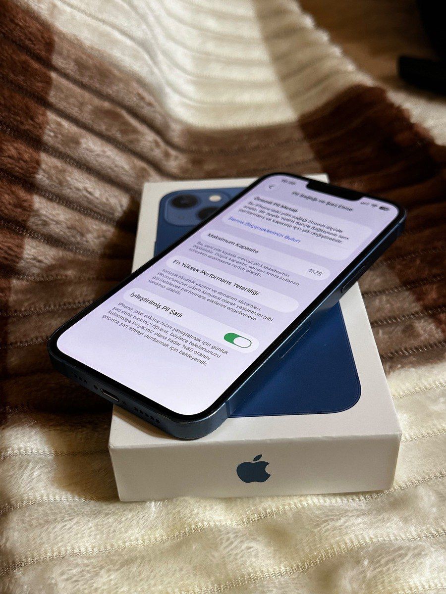 Apple iPhone 13 Blue 128GB/4GB — Smartfonlar, Bakı (2)