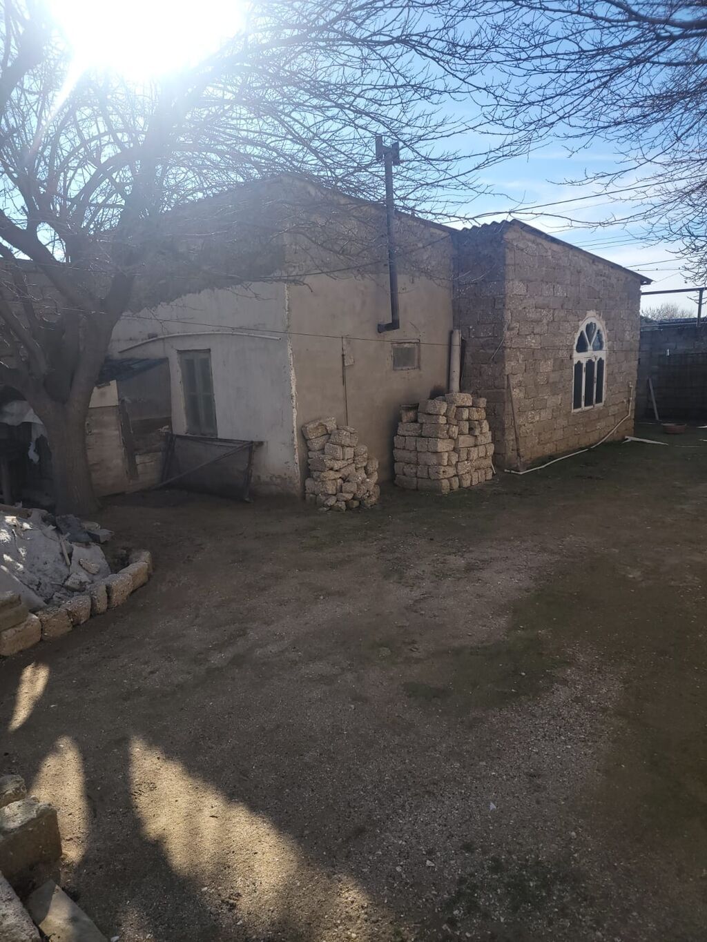 Satış üçün həyət evi və torpaq sahəsi Binə savxozda məçitddən yuxarı — Ev, villa, Digah (3)