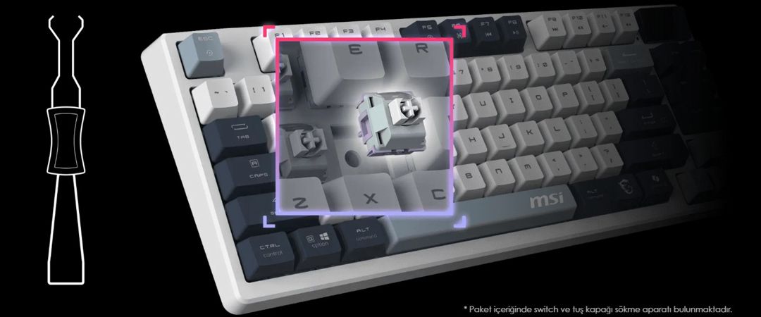 Gaming keyboard Forge GK600 TKL Wireless SKY RU NEW — Periferik cihazlar, Bakı (2)