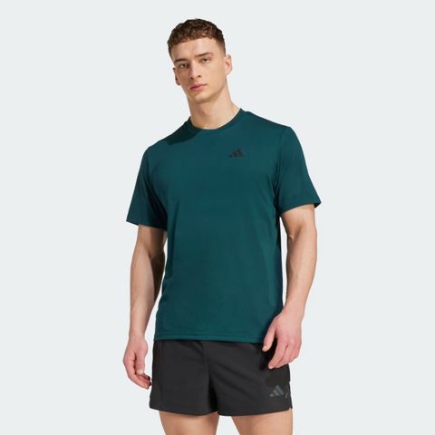 Futbolka kişilər üçün Adidas Train Essentials Feelready Training Tee, yaşıl, pambıq/polyester, ölçü M — Bakı