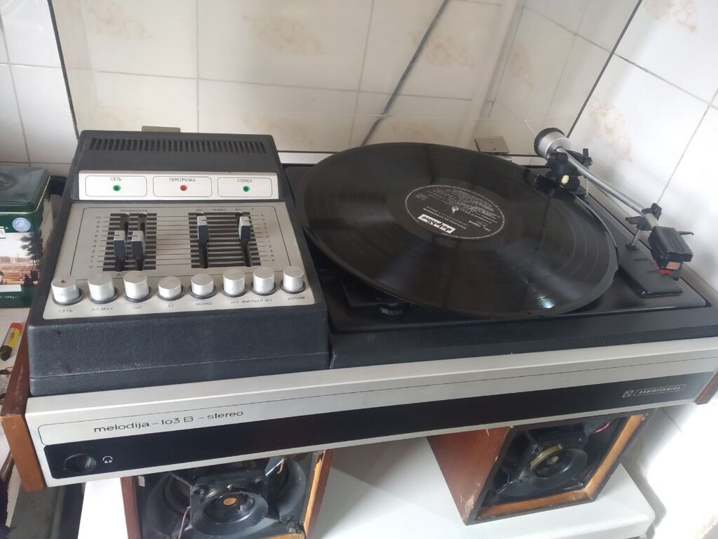 Radiotehnika “melodija‑103B stereo” vinil pleyer və inteqrə olunmuş — Akustik sistemlər, Bakı (4)