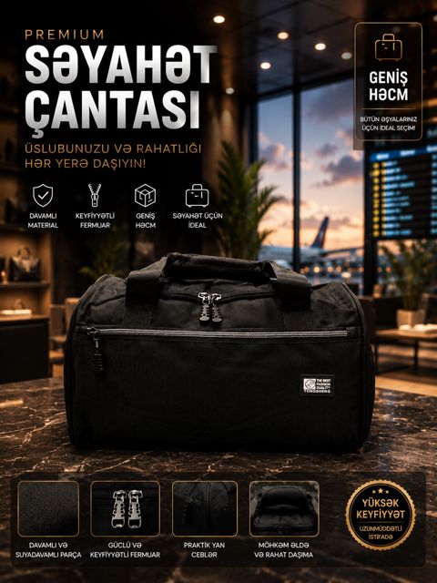İdman çantası 681493 Qara — Bakı