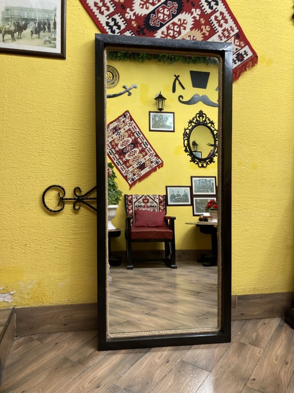 Güzgü Döşəmə üstü, Düzbucaqlı, Dekorativ, Çərçivə ilə — Aynalar, Bakı (6)