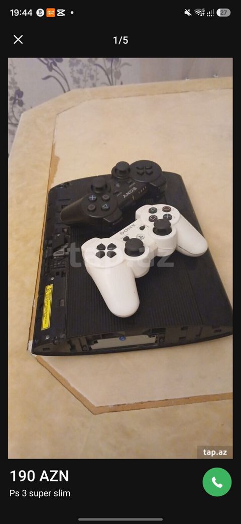 Ps 3 super slim Şekilde goründüyü kimi 1 yan 1 de önde olan qabağ — Xırdalan