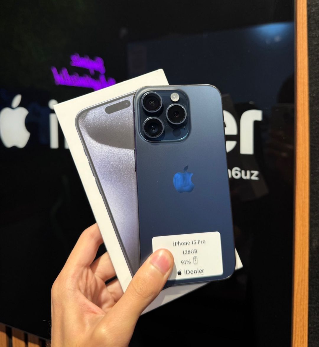 Apple iPhone 15 Pro Blue Titanium 128GB/8GB — Smartfonlar, Bakı