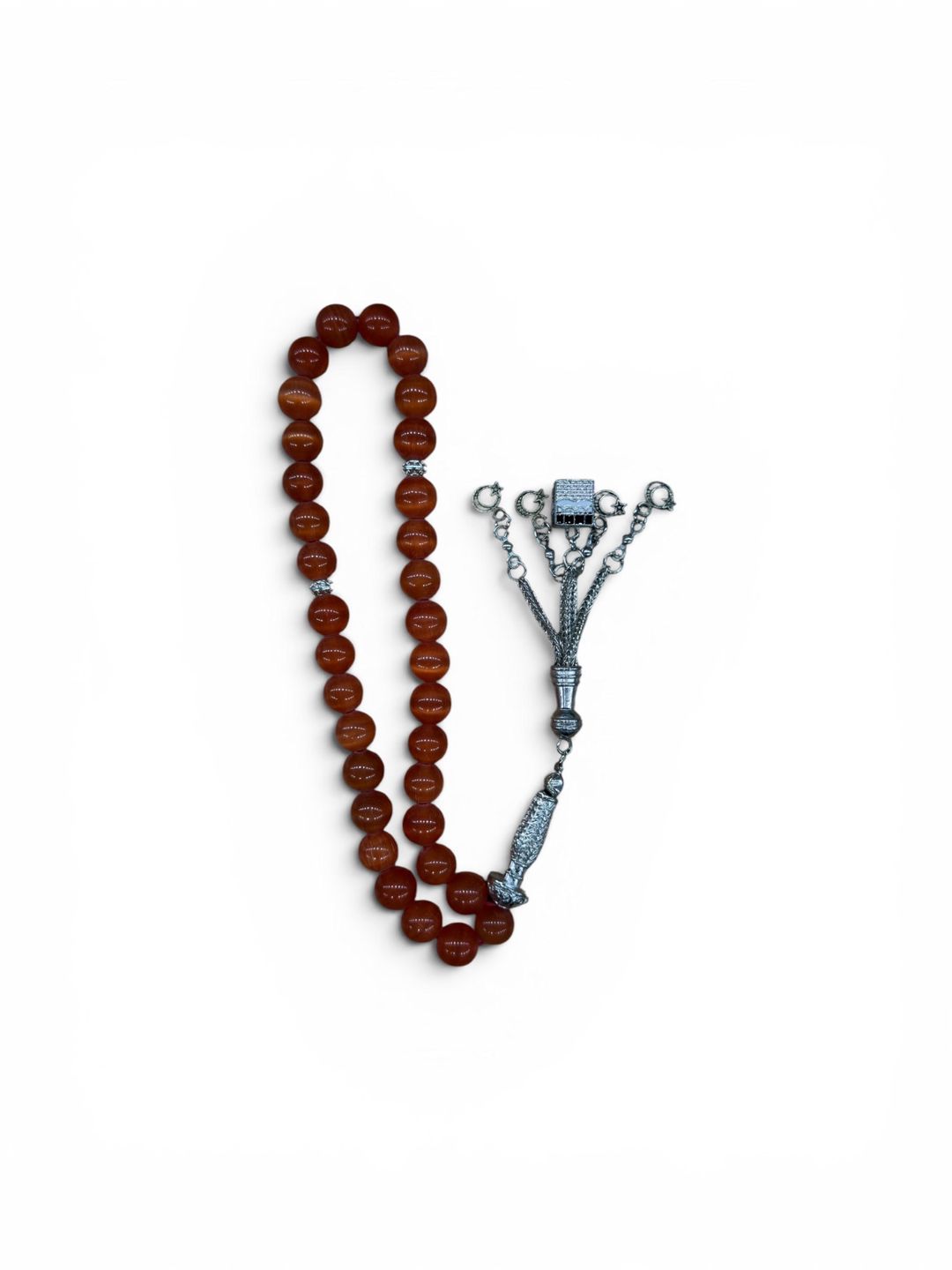 Təsbeh, təbii daş, 200 mm, qəhvəyi — Mallar, Bakı
