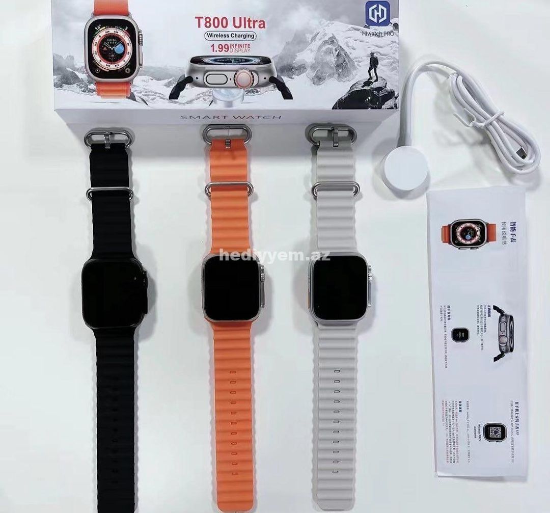 T800 Ultra Orijinal Agilli Smart Saat — Qol saatları, Bakı (2)