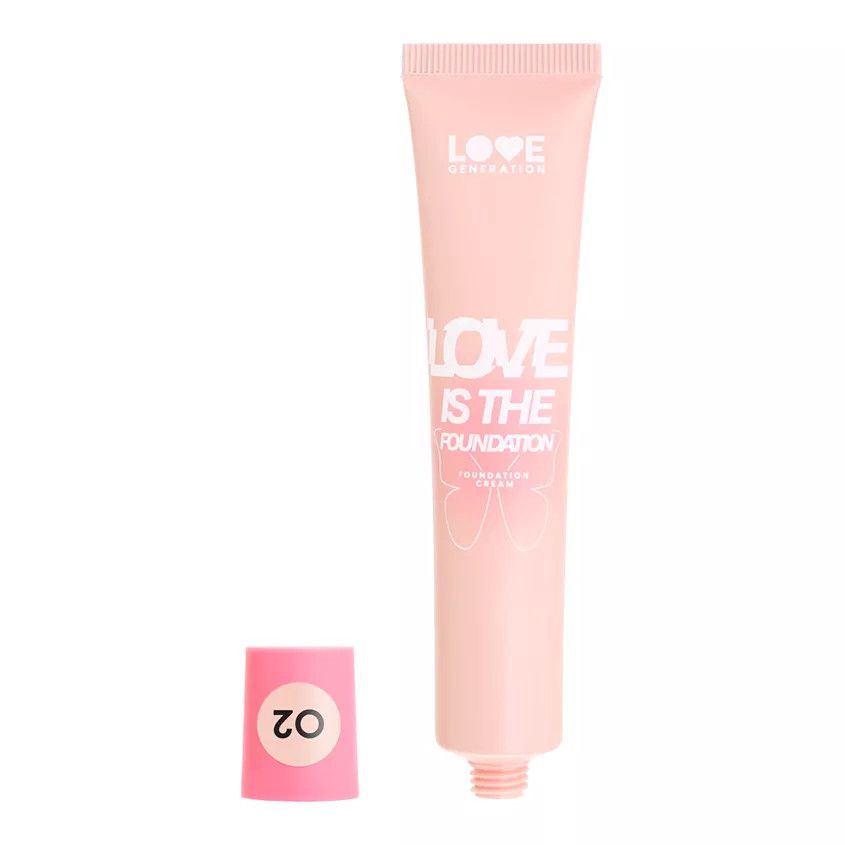 Tonal krem Love Generation Love is the Foundation, açıq Bej, ton 02 — Mallar, Bakı (3)