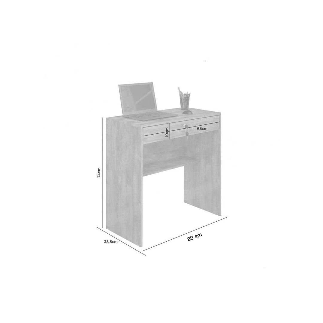 Yazı masası EV13900514, Ldsp, 80x74x38.5 sm, ağ — Mallar, Bakı (2)