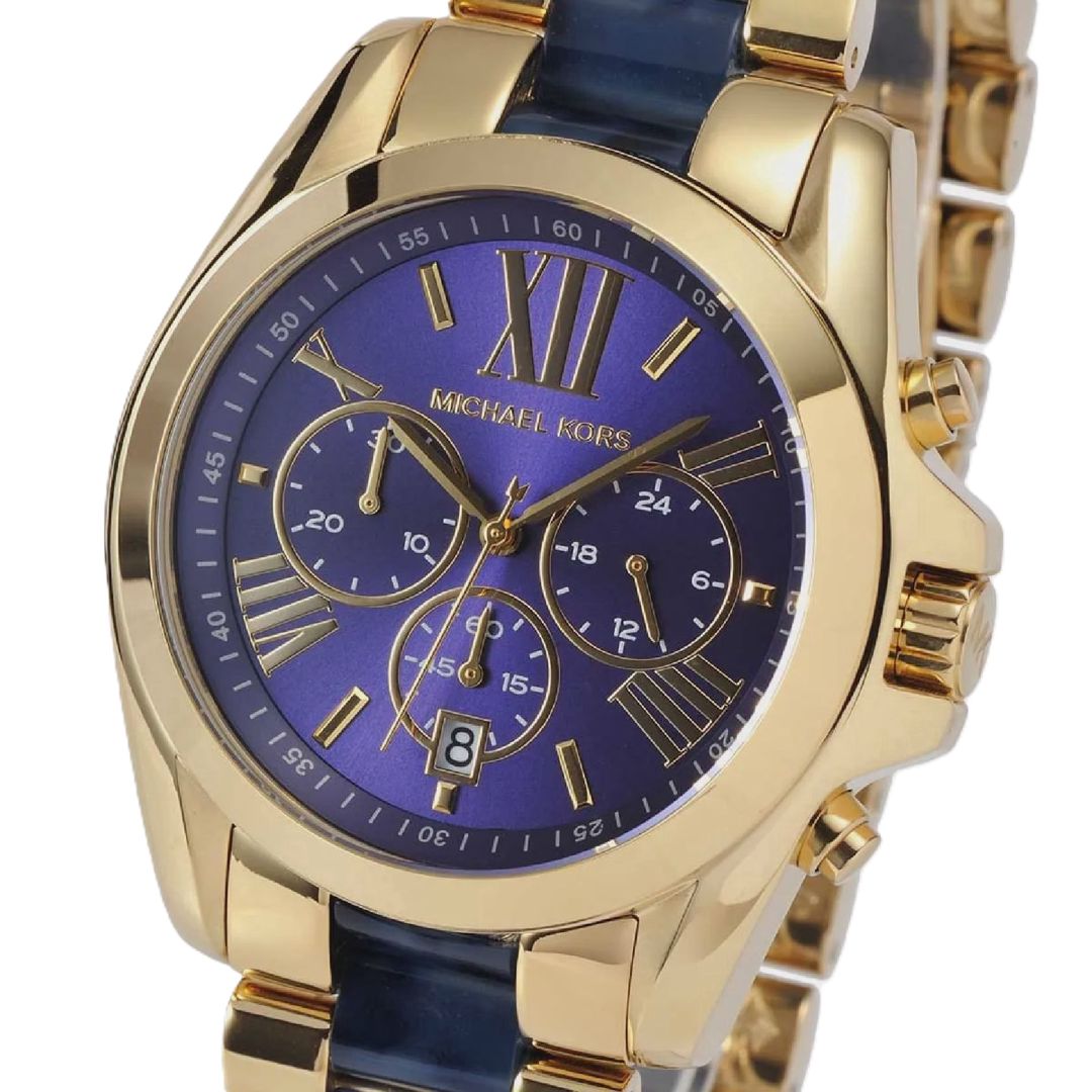 Kişi qol saatı No Brand MK6268 Blue/Gold — Mallar, Bakı (3)