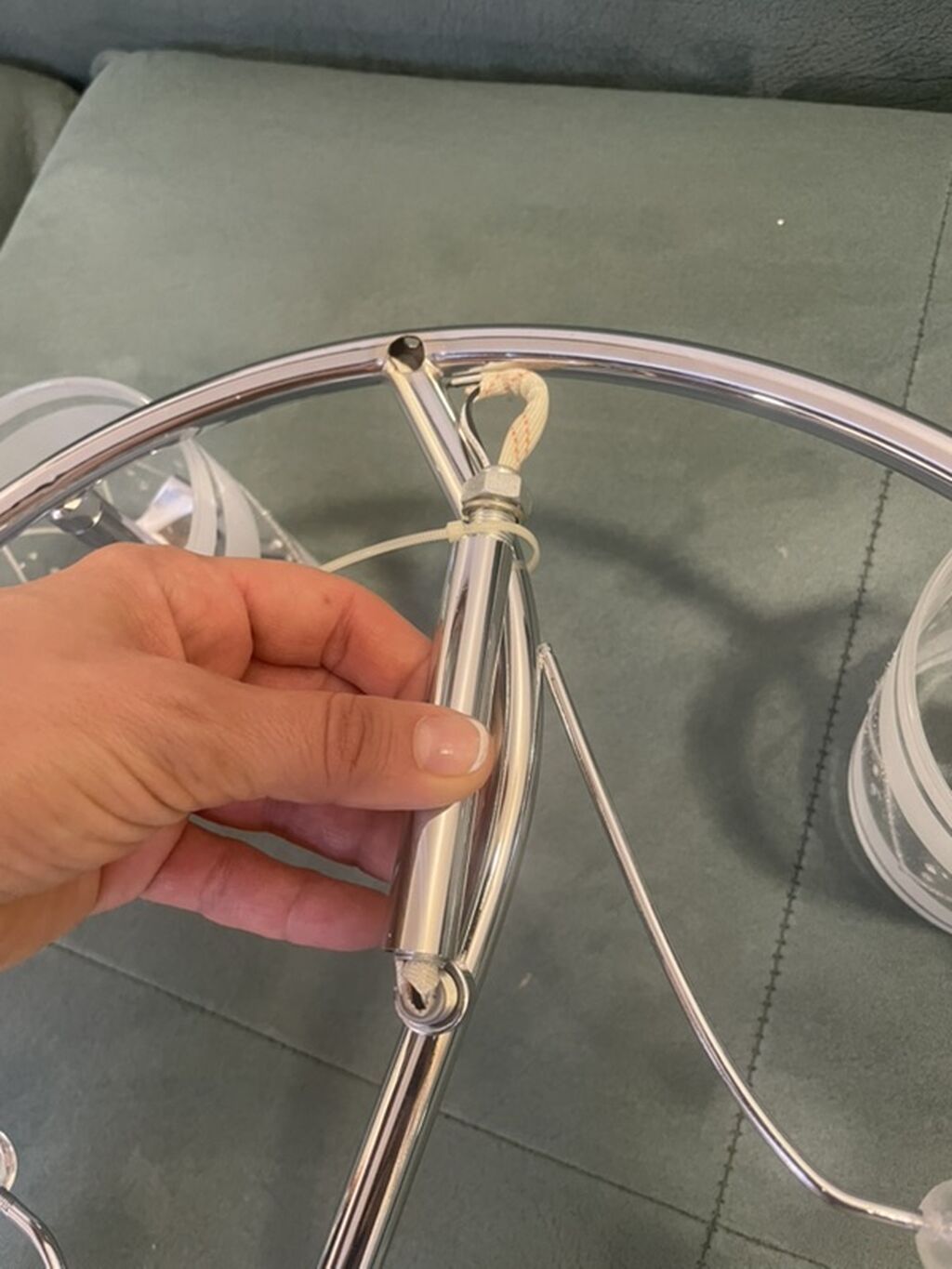 Çılçıraq, 4 lampa, Metal — Tavan is?qlar? v? cilc?raqlar, Bakı (5)
