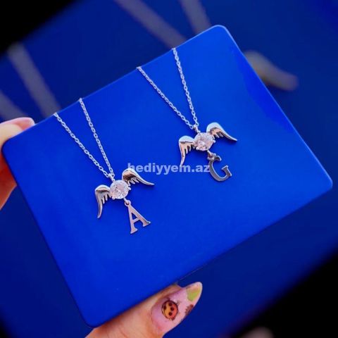 Herf Boyunbagi (925 əyar gümüş seplər) — №a026 — Necklaces and chains