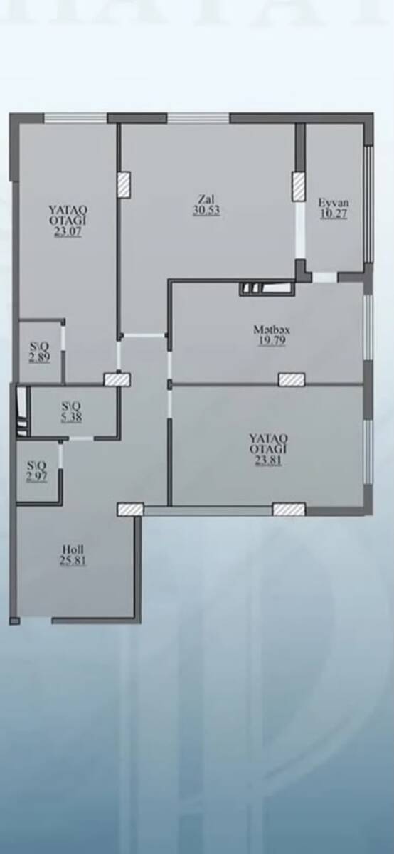 Satılır 3 otaqlı yeni tikili 146 m² — Mənzil, Bakı (4)