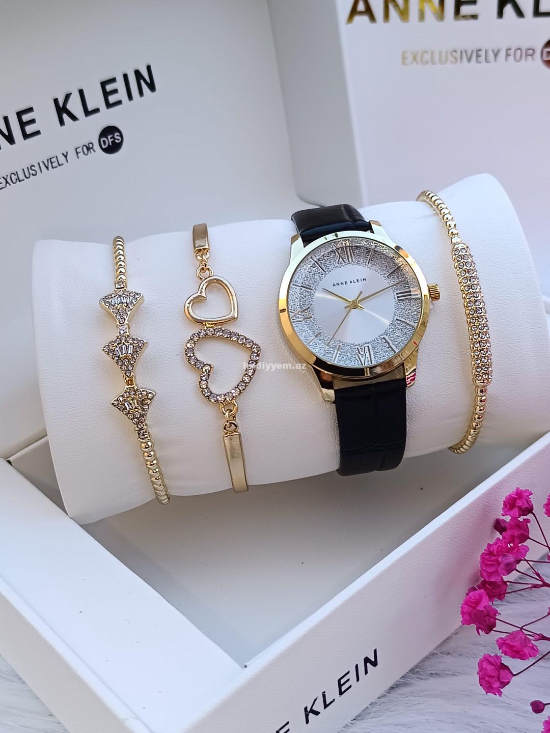 Anne Klein qol saat desti 0490 — Qol saatları, Bakı (3)
